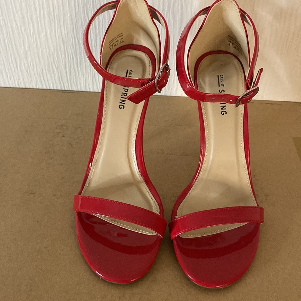 Call It Spring, Red, Heels, Wore Once For A Photo… - image 6